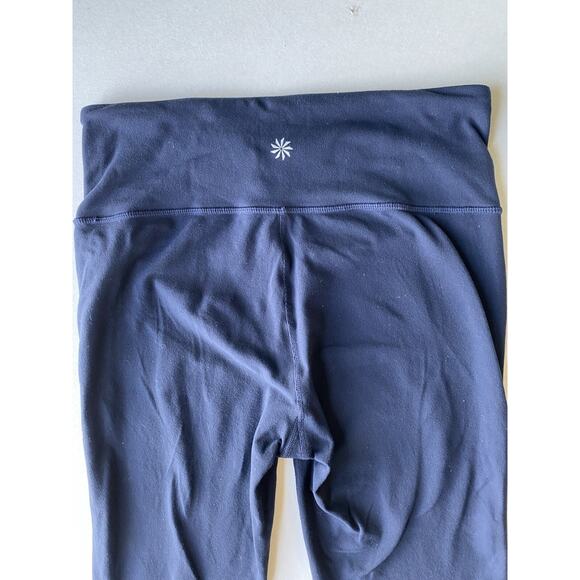 Athleta Leggings Womens Size Medium Navy Blue Skinny Stretchy Workout Gym Pants - Picture 3 of 9